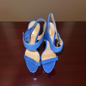 SCHUTZ Vibrant Blue Heeled Sandals